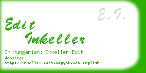 edit inkeller business card